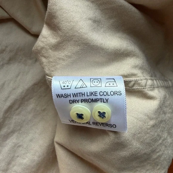 Tommy Hilfiger Men's Tan Dress Shirt - Picture 8 of 11